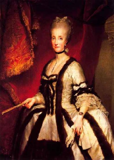 Anton Raphael Mengs Portrait of Maria Carolina of Austria Queen consort of Naples and Sicily Sweden oil painting art